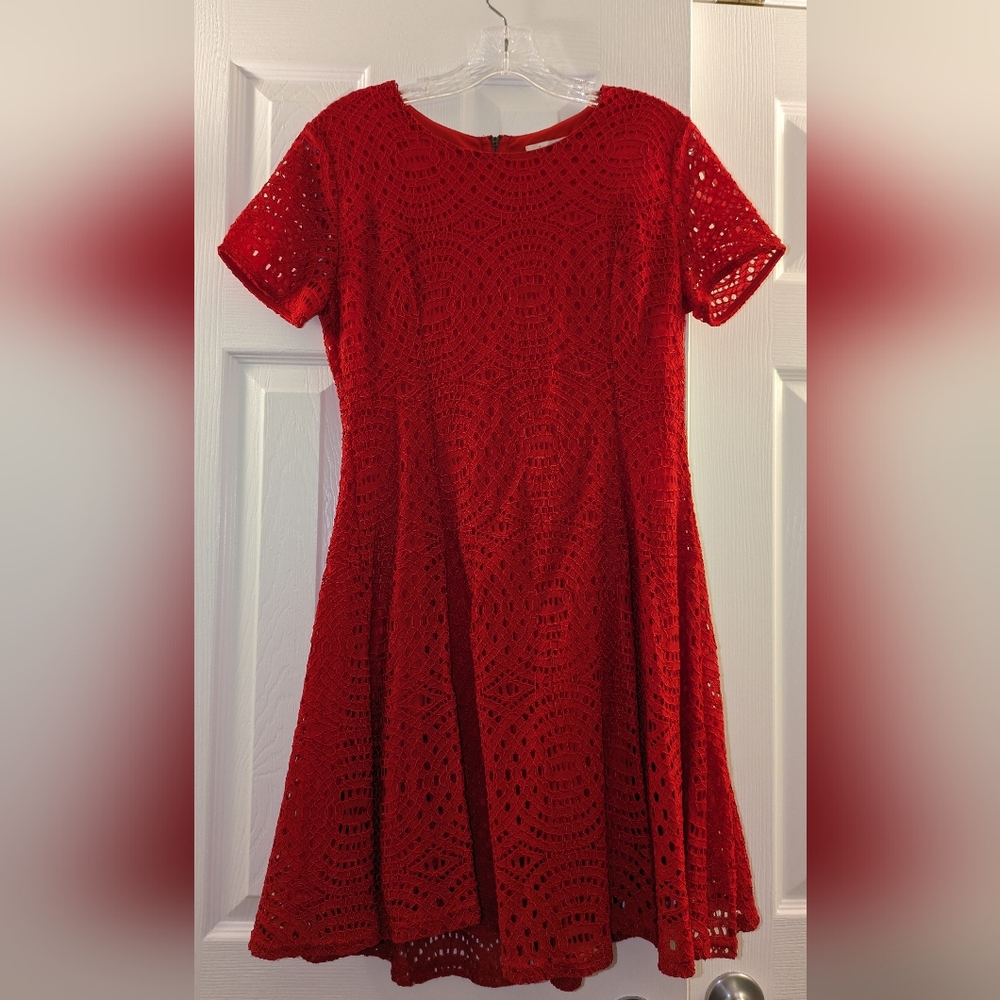 Francesca's Collections Red Dress Size L NWOT
